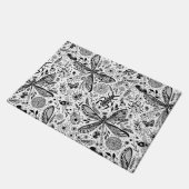 Paillasson Bugs de Doodle sur bleu foncé (Incliné)