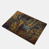 Paillasson Bull Elk dans la forêt d'automne (Incliné)