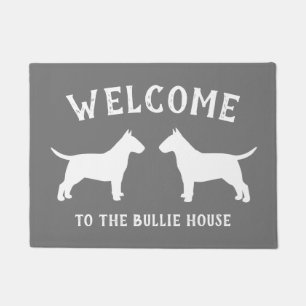 Paillasson Bull Terrier Chien race Silhouettes Custom