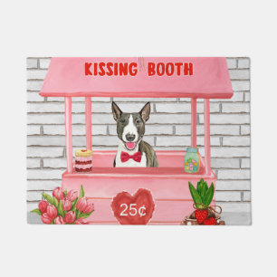 Paillasson Bull Terrier Chien Valentine's Day Kissing Booth