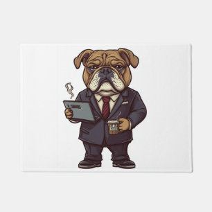 Paillasson Bulldog des Affaires � Drôle de Chien de Bureau