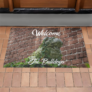 Paillasson Bulldog Statdog Garde Chien Red Brick Bienvenue