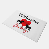 Paillasson Bulldogs de coeur (Incliné)