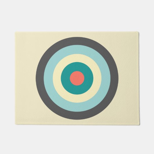 Paillasson Bullseye combiné gris par Shirley Taylor (Devant)