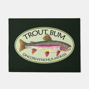 Paillasson Bum de truite arc-en-ciel amusant