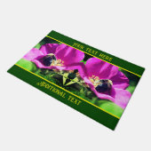 Paillasson Bumble Bee On Rose Rose Nature Personnalisée (Incliné)
