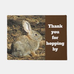 Paillasson Bunny Brown Desert Animal Photo Bienvenue