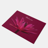 Paillasson Burgundy Eau Rose Lily Porte Mat Rug (Incliné)
