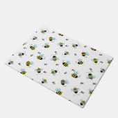 Paillasson Buzzing Bumblebees brillant et joyeux (Incliné)