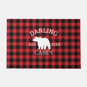 Paillasson Cabine familial Ours Wilderness Lodge Porte