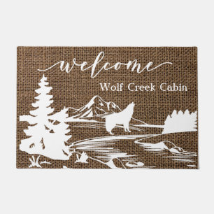 Paillasson Cabine Mountain Home Location de vacances Wolf Doo