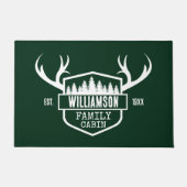 Paillasson Cabine Nom de famille Forest Green (Devant)