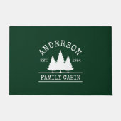 Paillasson Cabine Nom de famille Forest Green (Devant)