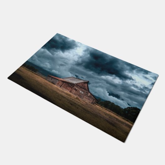 Paillasson Cabine rural pendant la tempête (Incliné)