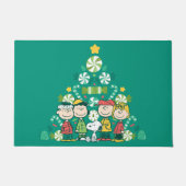 Paillasson cacahuètes | Arbre de Noël de menthe poivrée (Devant)