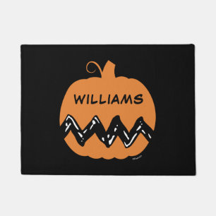 Paillasson cacahuètes   Charlie Brown Orange Citrouille