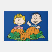 Paillasson cacahuètes | Sally & Linus dans le champ Citrouill (Devant)
