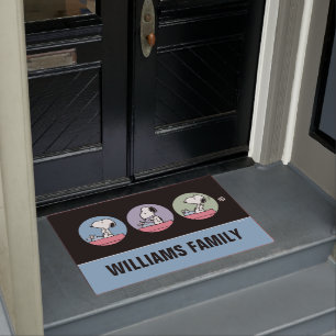 Paillasson cacahuètes   Snoopy à la machine à écrire