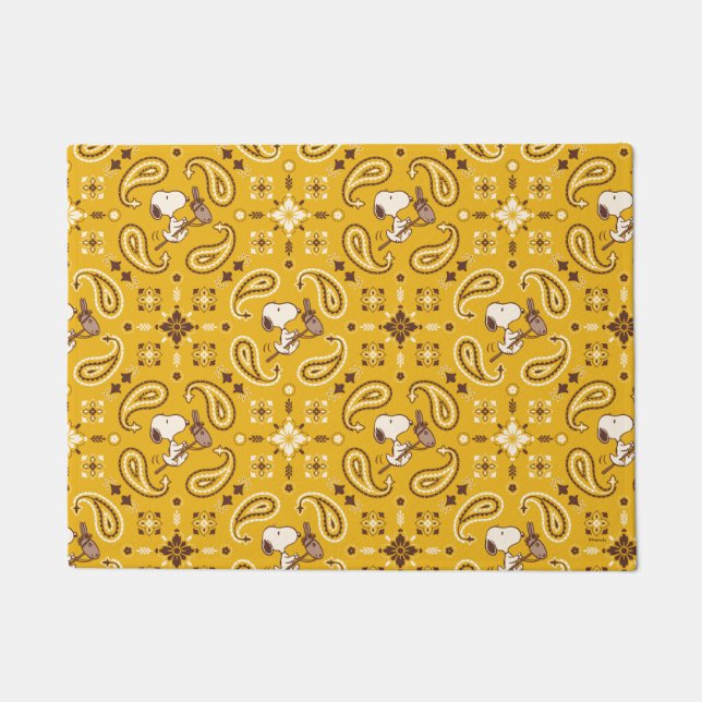 Paillasson cacahuètes | Snoopy Bandana Cowboy (Devant)