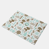 Paillasson cacahuètes | Snoopy Frosty Motif de Noël (Incliné)