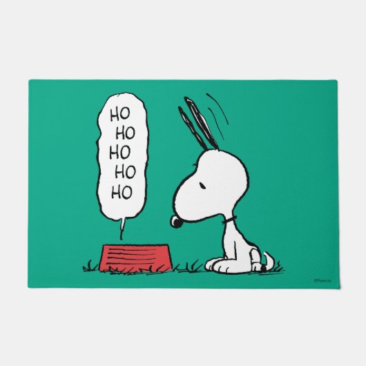 Paillasson cacahuètes | Snoopy Ho Ho Ho Plat alimentaire (Devant)