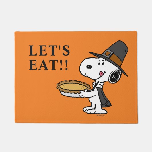 Paillasson cacahuètes | Snoopy Pilgrim (Devant)