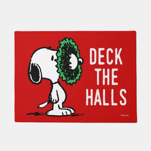 Paillasson cacahuètes | Snoopy pour les fêtes (Devant)