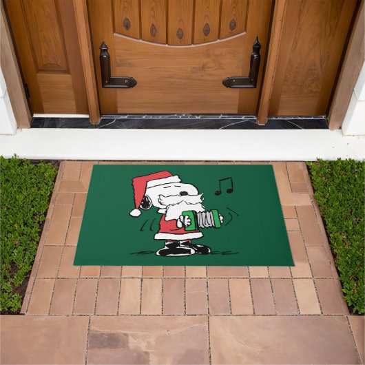 Paillasson cacahuètes | Snoopy Santa Claus Accordian (De plein air)
