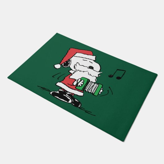 Paillasson cacahuètes | Snoopy Santa Claus Accordian (Incliné)
