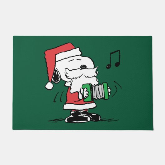 Paillasson cacahuètes | Snoopy Santa Claus Accordian (Devant)