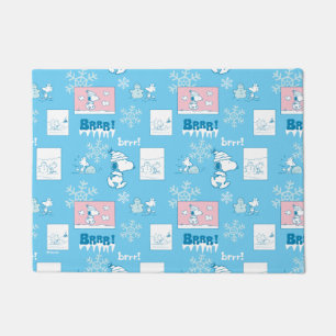 Paillasson cacahuètes   Snoopy Snow Day Motif