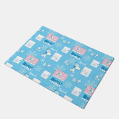 Paillasson cacahuètes | Snoopy Snow Day Motif (Incliné)