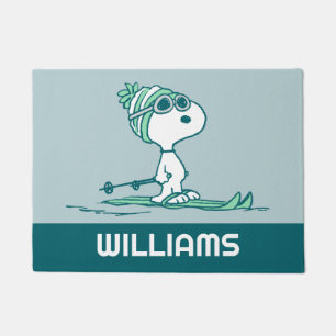 Paillasson cacahuètes   Snoopy sur Skis