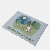 Paillasson cacahuètes | Snoopy & Woodstock | Ajouter Votre No (Incliné)