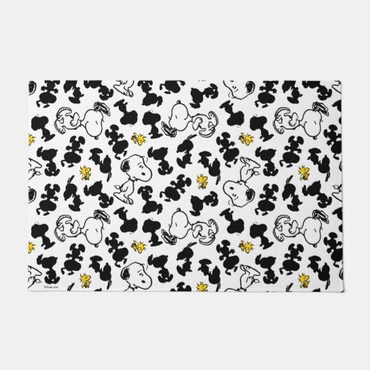 Paillasson cacahuètes | Snoopy & Woodstock Shadow Motif (Devant)