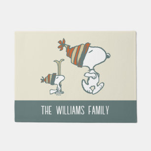 Paillasson cacahuètes   Snoopy & Woodstock Ski Trip