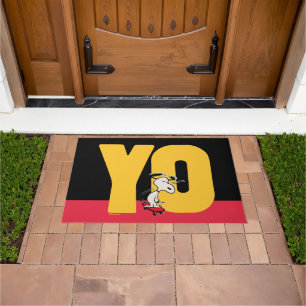 Paillasson cacahuètes   Snoopy YO Skateboard