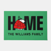 Paillasson cacahuètes | Veste Snoopy Red Puffer (Devant)