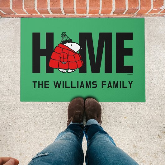 Paillasson cacahuètes | Veste Snoopy Red Puffer