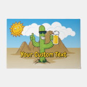 Paillasson Cactus avec bière (Devant)