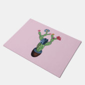 Paillasson Cactus épineux avec fleurs (Incliné)
