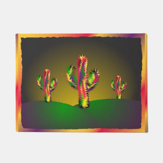 Paillasson Cactus lumineux (Devant)