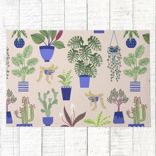 Paillasson Cactus Motif Succulent
