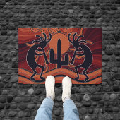 Paillasson Cactus Sunset Desert Kokopelli Design sud-ouest