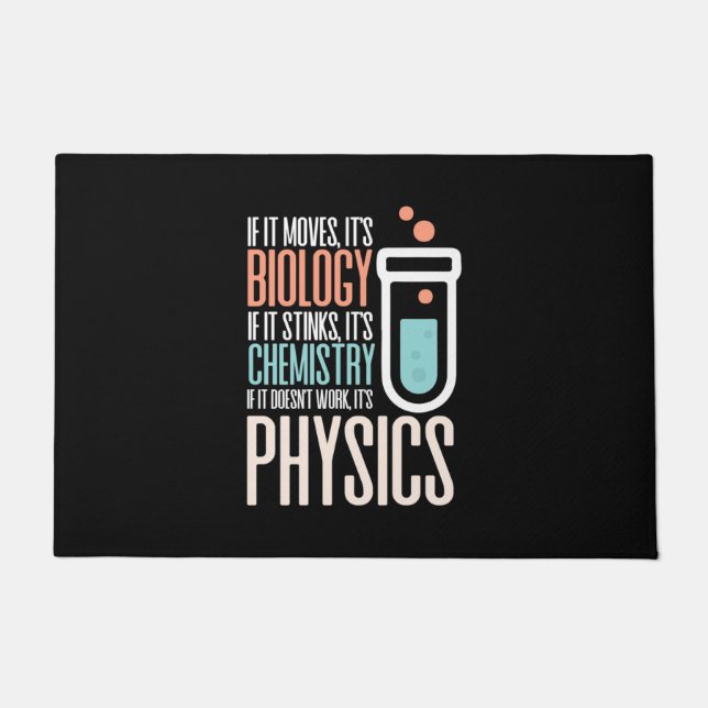 Paillasson Cadeau d'anniversaire | S'Il Se Déplace, C'Est La  (Devant)