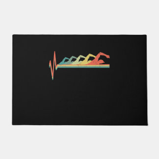 Paillasson Cadeau de natation Heartbeat Premium