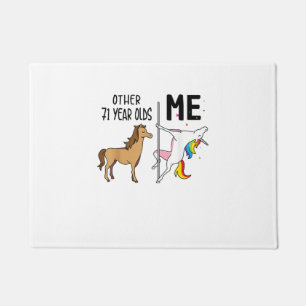 Paillasson Cadeau licorne 71 ans anniversaire et moi autre