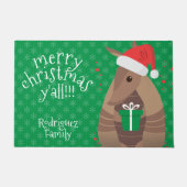 Paillasson Cadeaux père Noël Armadillo Texas (Devant)