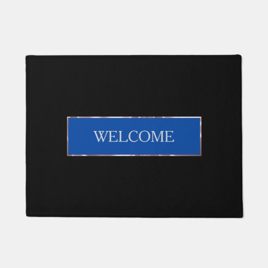Paillasson Cadre bleu simple (Devant)
