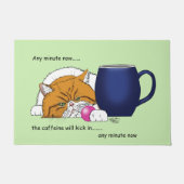 Paillasson Café orange Bleu Mug (Devant)